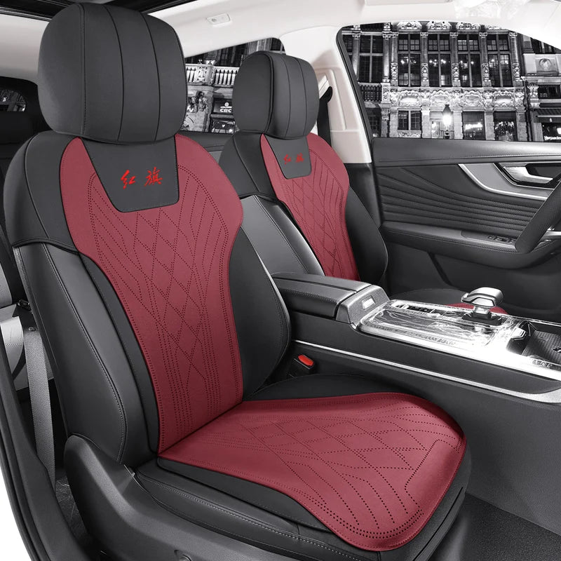 Custom Fit Half Cover Suede Car Seat Cushion Pads for Hongqi HS5