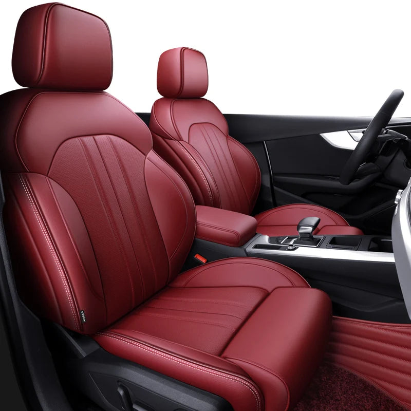 Custom Fit Leather Car Seat Covers for Audi A1 A3 A4 A5 A6 Q5 Q3 Q7