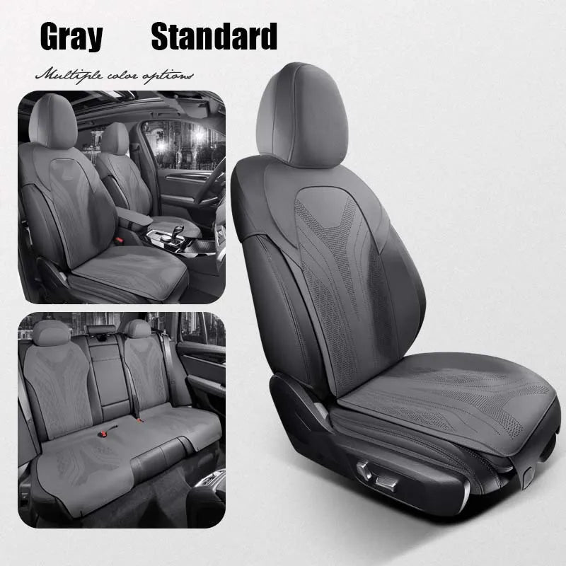 Custom Half-Cover Suede Car Seat Cushion Pad for BMW 5 Series
