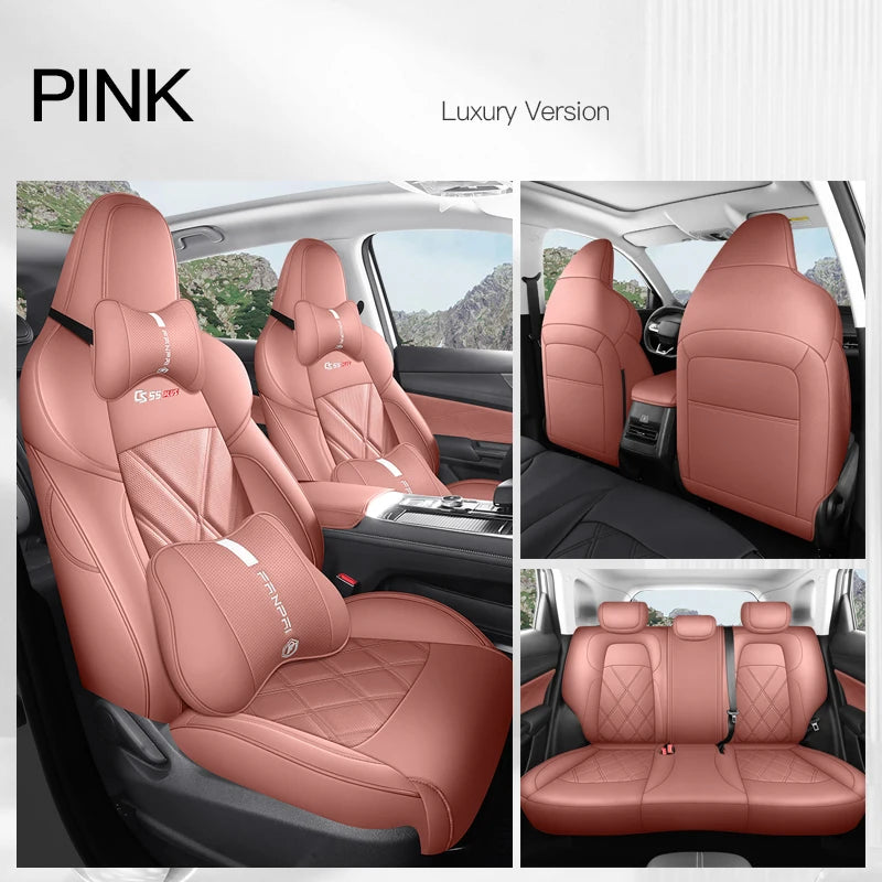 Custom Fit Leather Car Seat Covers for Changan CS55 Plus