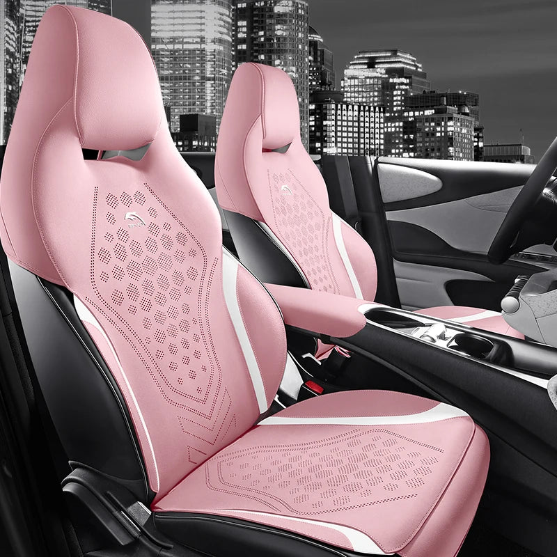 Custom Half-Cover Suede Seat Cushion Pads for BYD Dolphin
