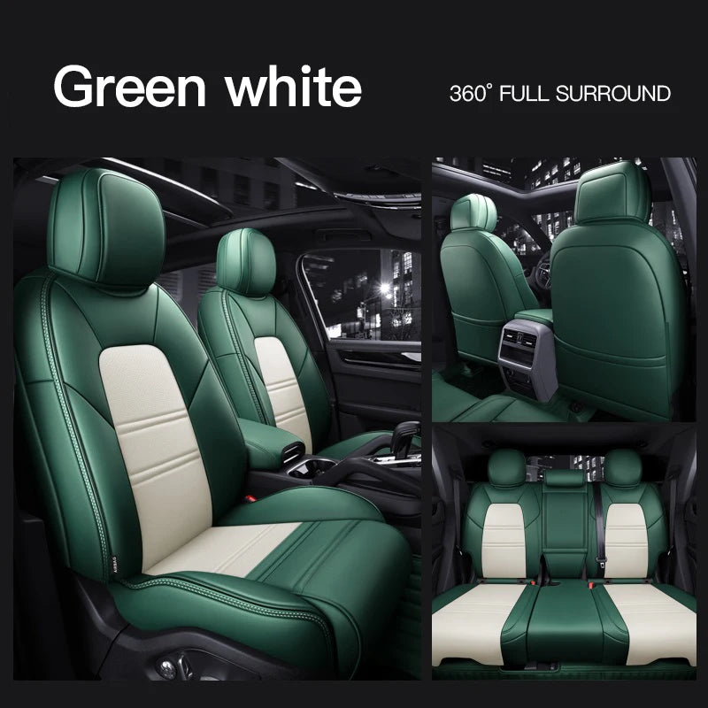 Custom Fit Leather Car Seat Covers for Porsche Panamera (2010-2016)