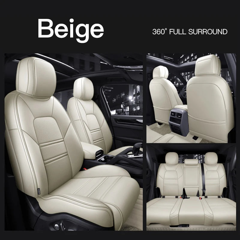 Custom Fit Leather Car Seat Covers for Porsche Panamera (2010-2016)