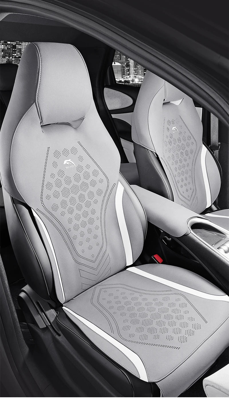 Custom Fit Half-Cover Suede Car Seat Covers for Honda Accord (2018–2023)