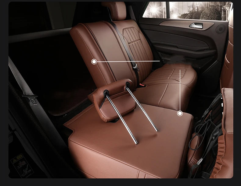 Custom Fit Leather Car Seat Covers for Mercedes-Benz C-Class W204