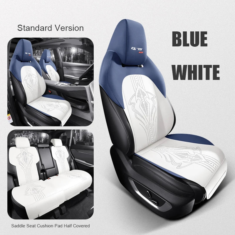 Custom Fit Half-Cover Suede Car Seat Covers for Changan CS75 PLUS