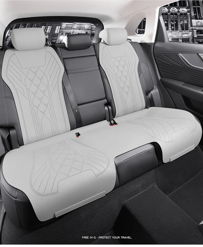 Custom Fit Half Cover Suede Car Seat Cushion Pads for Hongqi HS5