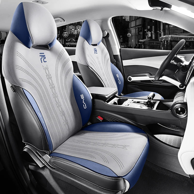 Custom Half-Cover Suede Leather Seat Cushion Pads for BYD Atto 3 / Yuan Plus