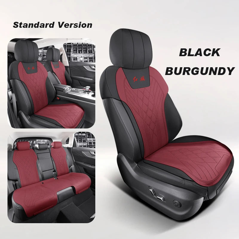 Custom Fit Half Cover Suede Car Seat Cushion Pads for Hongqi HS5