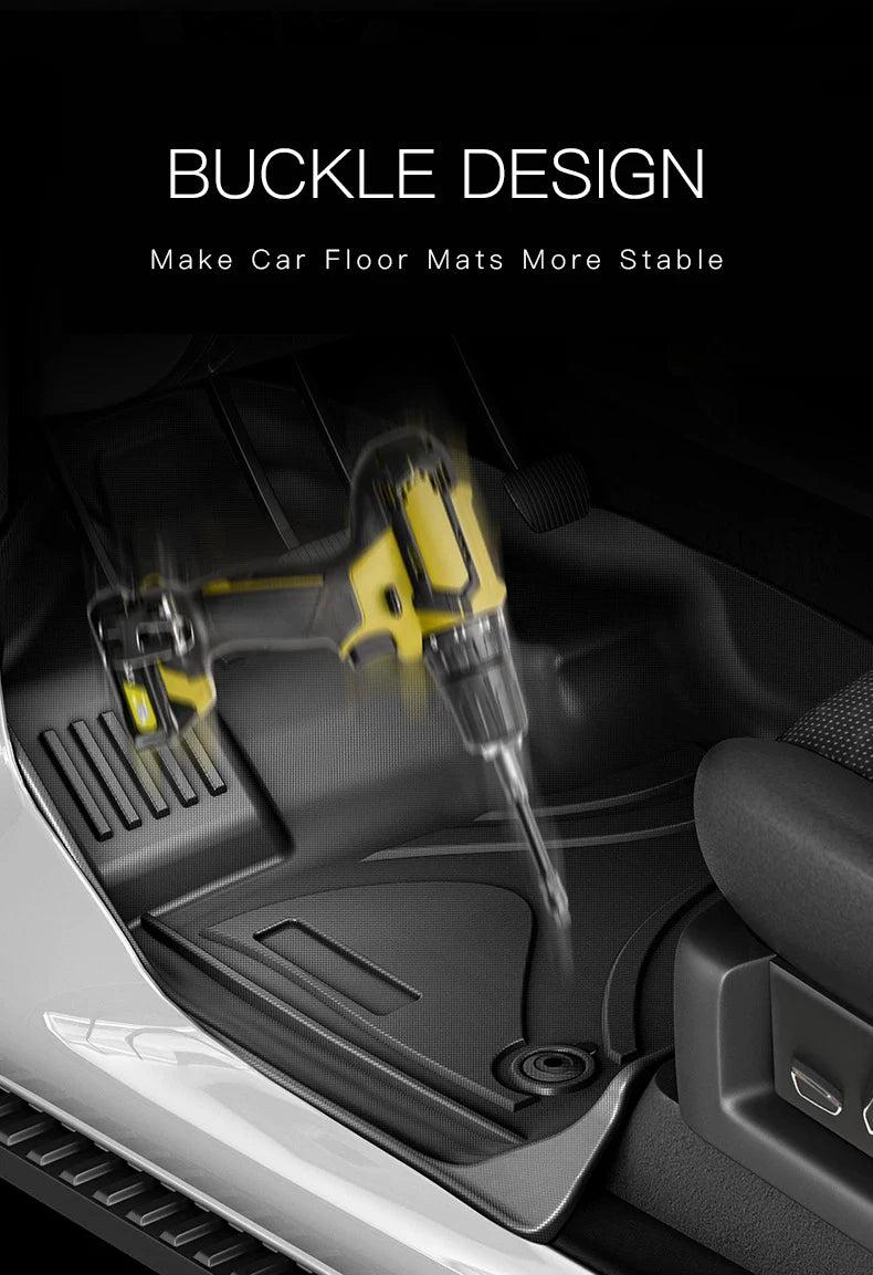 Custom Fit TPE Floor Mats for Chevrolet Traverse (6-Seater SUV, Left-Hand Drive)