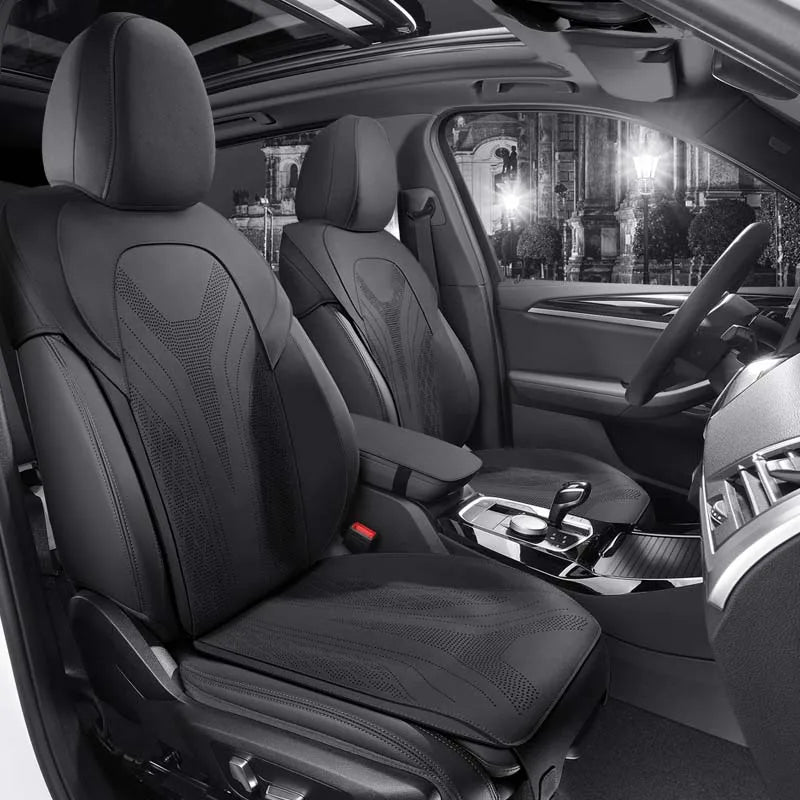 Custom Half-Cover Suede Seat Cushion Pads for BMW 5 Series