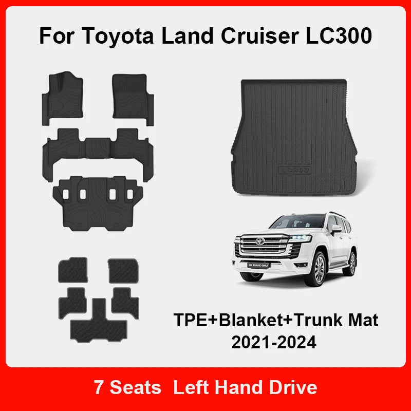 Custom Fit TPE Floor Mats for Toyota Land Cruiser LC300