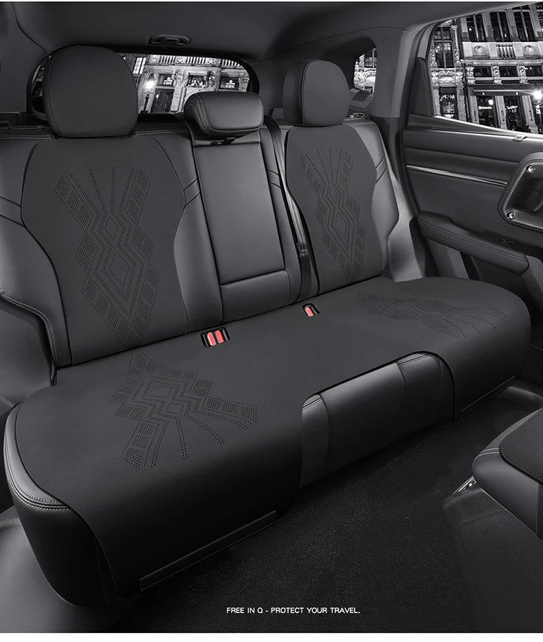 Custom Fit Half-Cover Suede Car Seat Covers for Haval Dargo