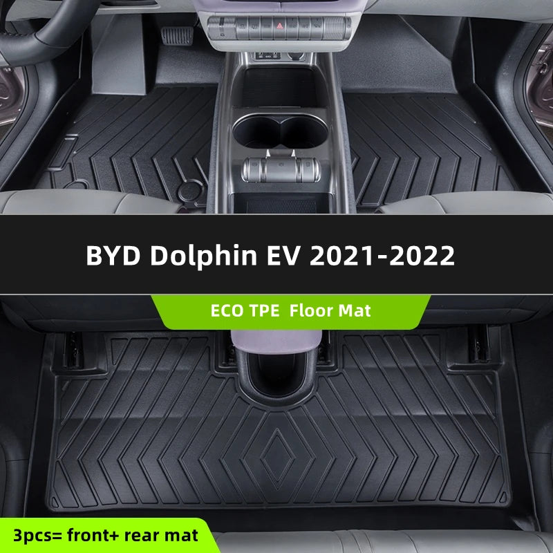 Custom Fit TPE Floor Mats for BYD 5-Seater Models (Left-Hand Drive)