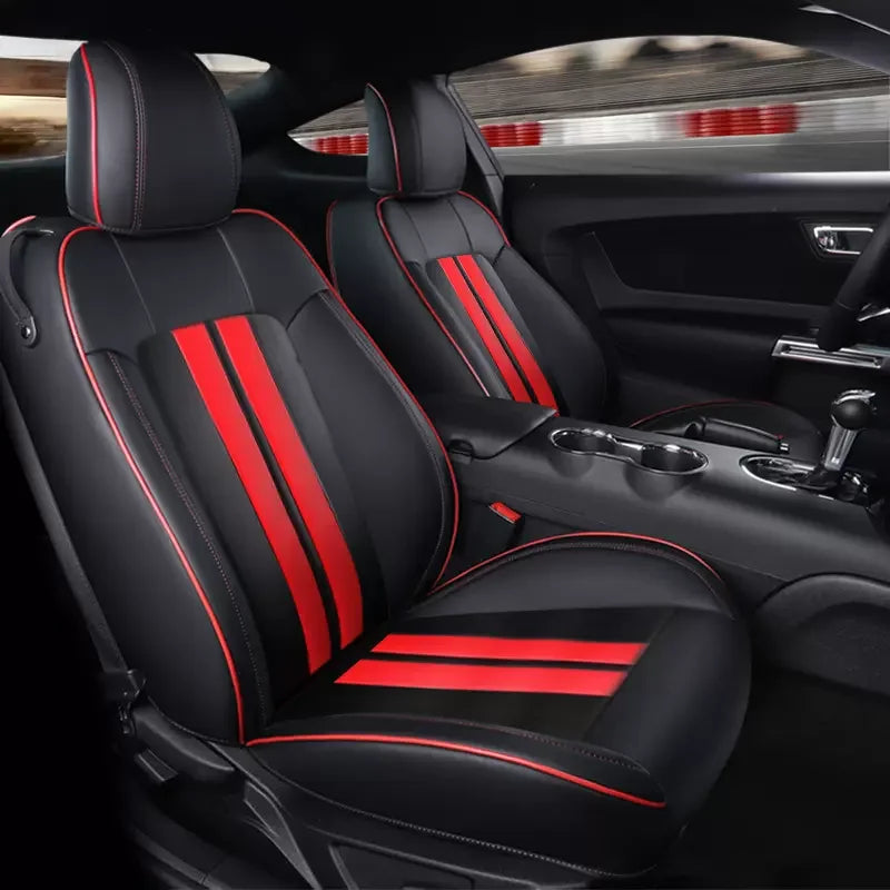 Custom Fit Leather Car Seat Covers for Ford Mustang Convertible