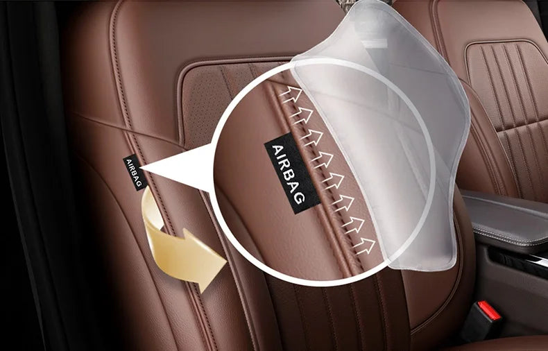 Custom Fit Leather Car Seat Covers for Mercedes-Benz W214