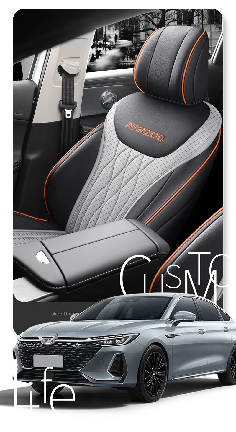 Custom Fit Leather Car Seat Covers for Chery Arrizo 8