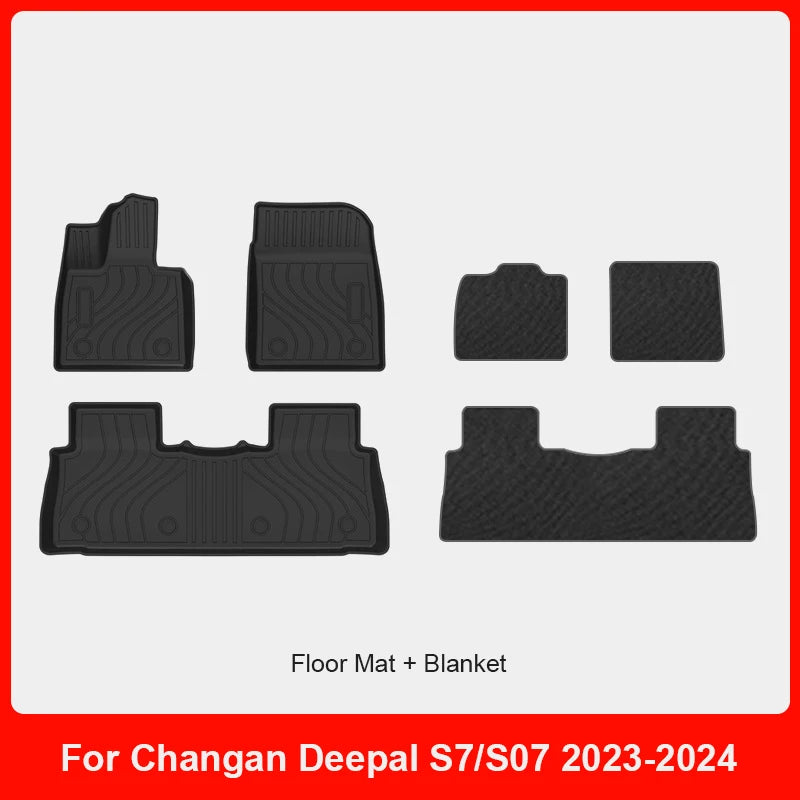Custom Rubber TPE Floor Mats for Changan Deepal S7/S07 EV