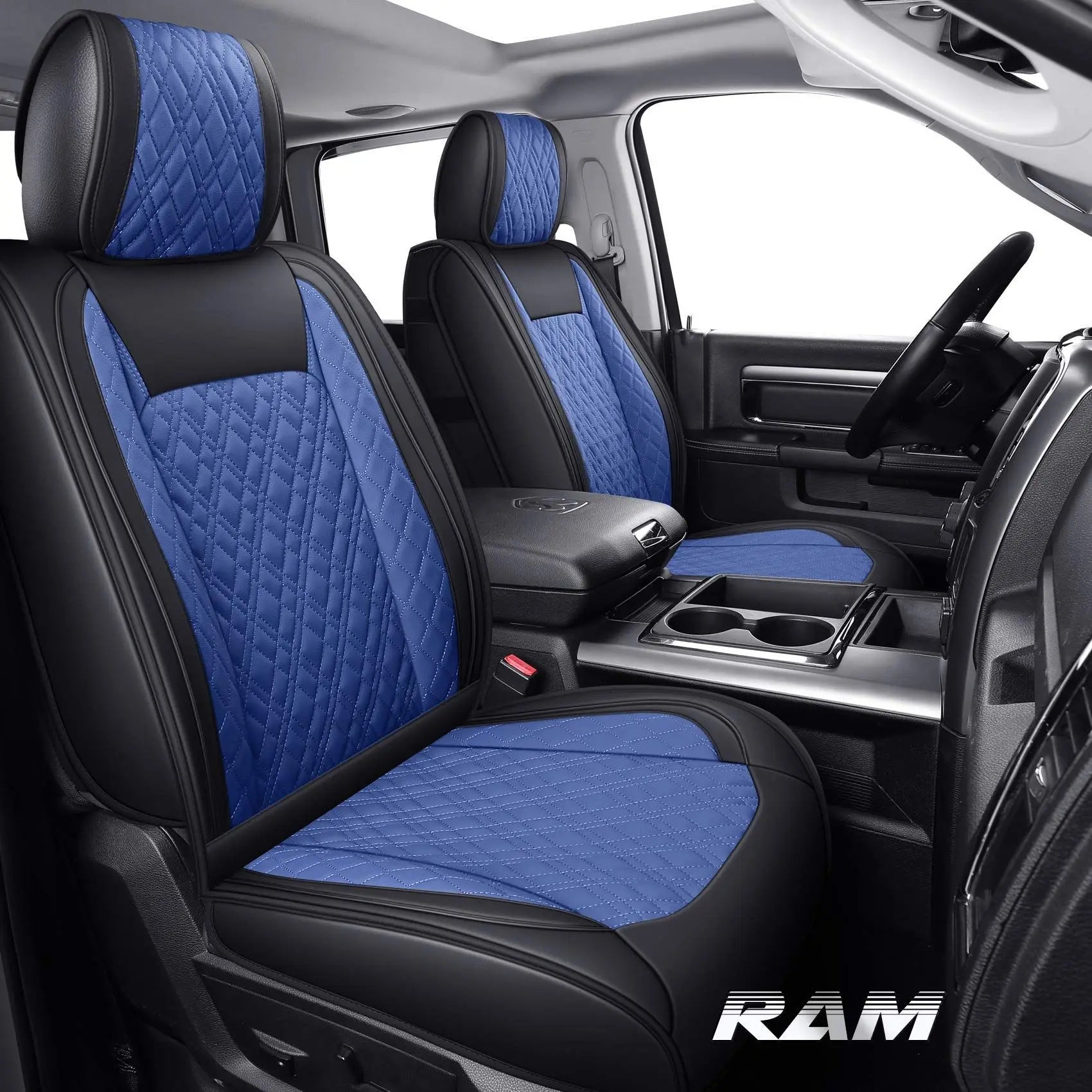 Custom Fit Leather Car Seat Covers for Dodge Ram (2009–2022)