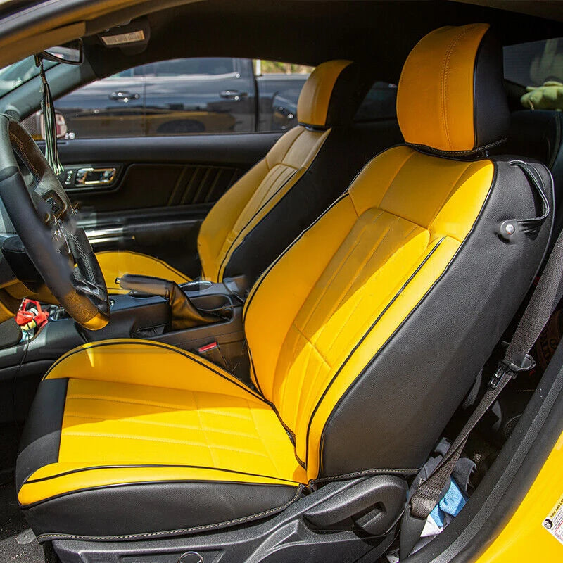 Custom Fit Leather Car Seat Covers for Ford Mustang Convertible