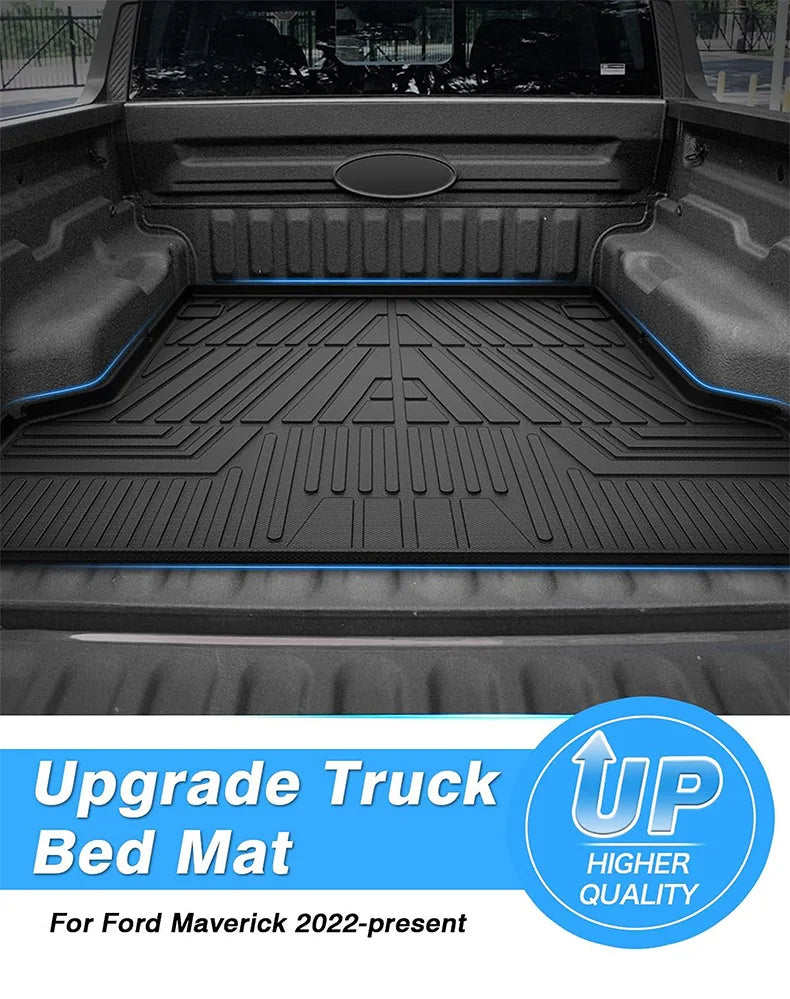 Custom Fit Truck Bed Floor Mat TPE Floor Liner for Chevrolet Silverado 2500 (2019–2023)