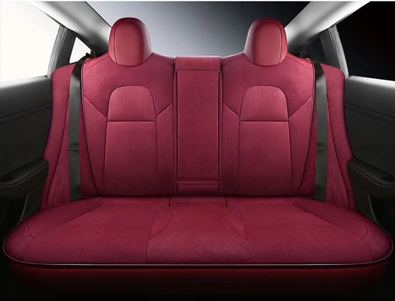 Custom Fit Suede Car Seat Covers for Tesla Model 3