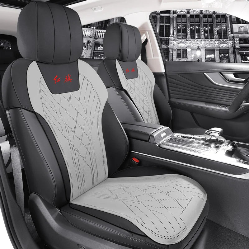 Custom Fit Half Cover Suede Car Seat Cushion Pads for Hongqi HS5