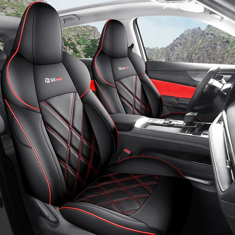 Custom Fit Leather Car Seat Covers for Changan CS55 Plus