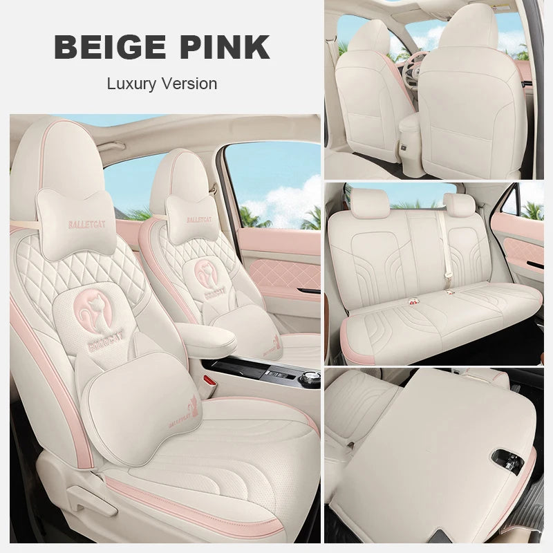 Custom Fit Leather Car Seat Covers for GWM Ora 03