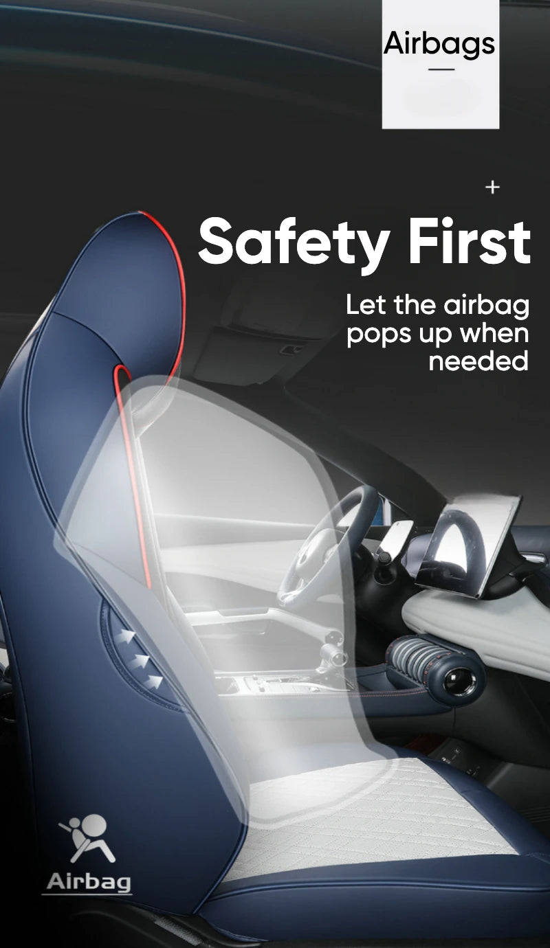 Custom Fit Leather Car Seat Covers for BYD Atto 3 (2022)