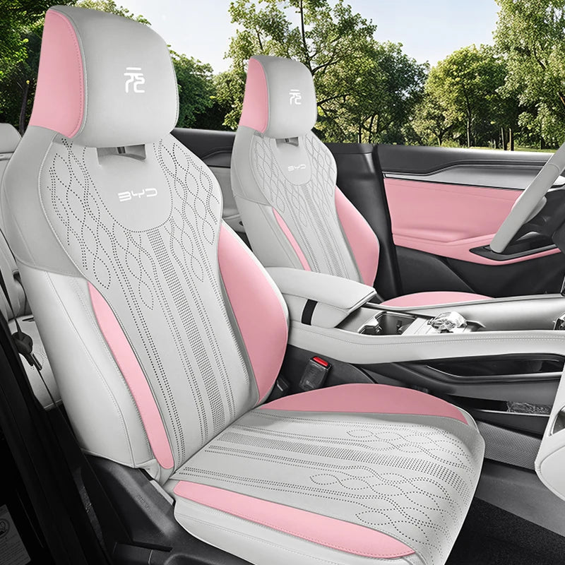 Custom Half-Cover Suede Leather Seat Cushion Pads for BYD Yuan UP