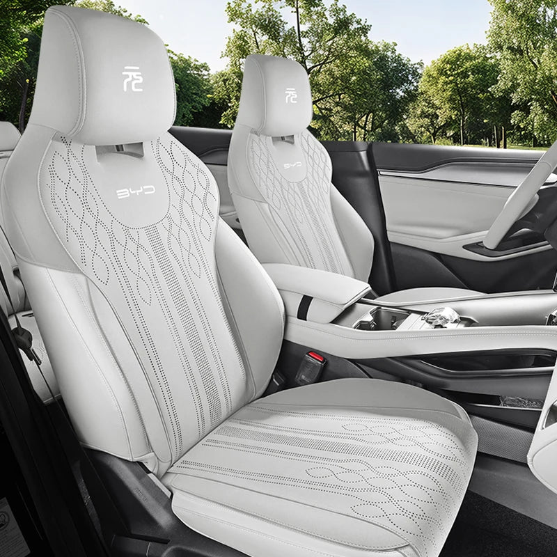 Custom Half-Cover Suede Leather Seat Cushion Pads for BYD Yuan UP