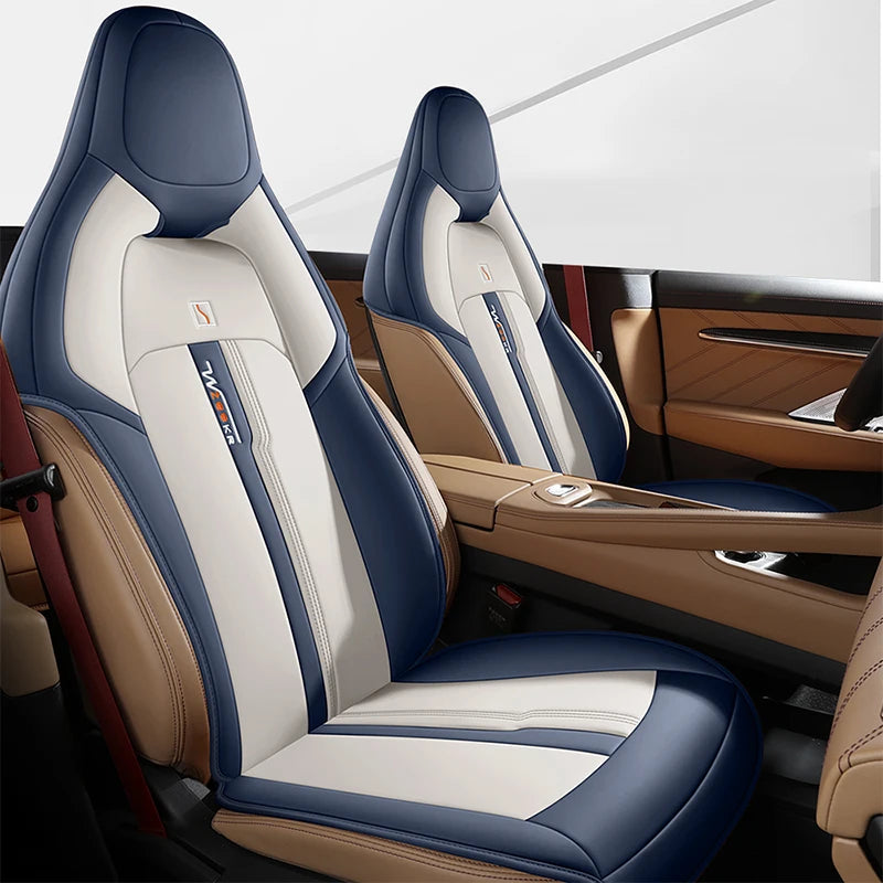 Custom Fit Artificial Leather Car Seat Covers for Zeekr 001 (Half Cover Set)