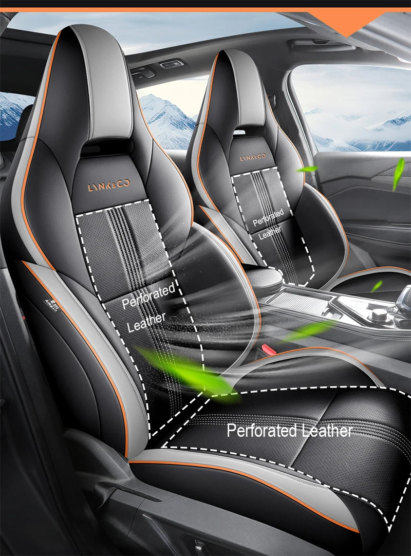 Custom Fit Leather Car Seat Covers for Lynk & Co 03 (2023–2024)