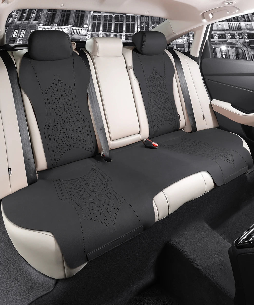 Custom Fit Half-Cover Suede Car Seat Covers for Honda Accord (2018–2023)