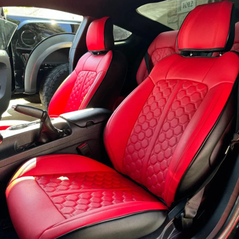 Custom Fit Leather Car Seat Covers for Ford Mustang Convertible