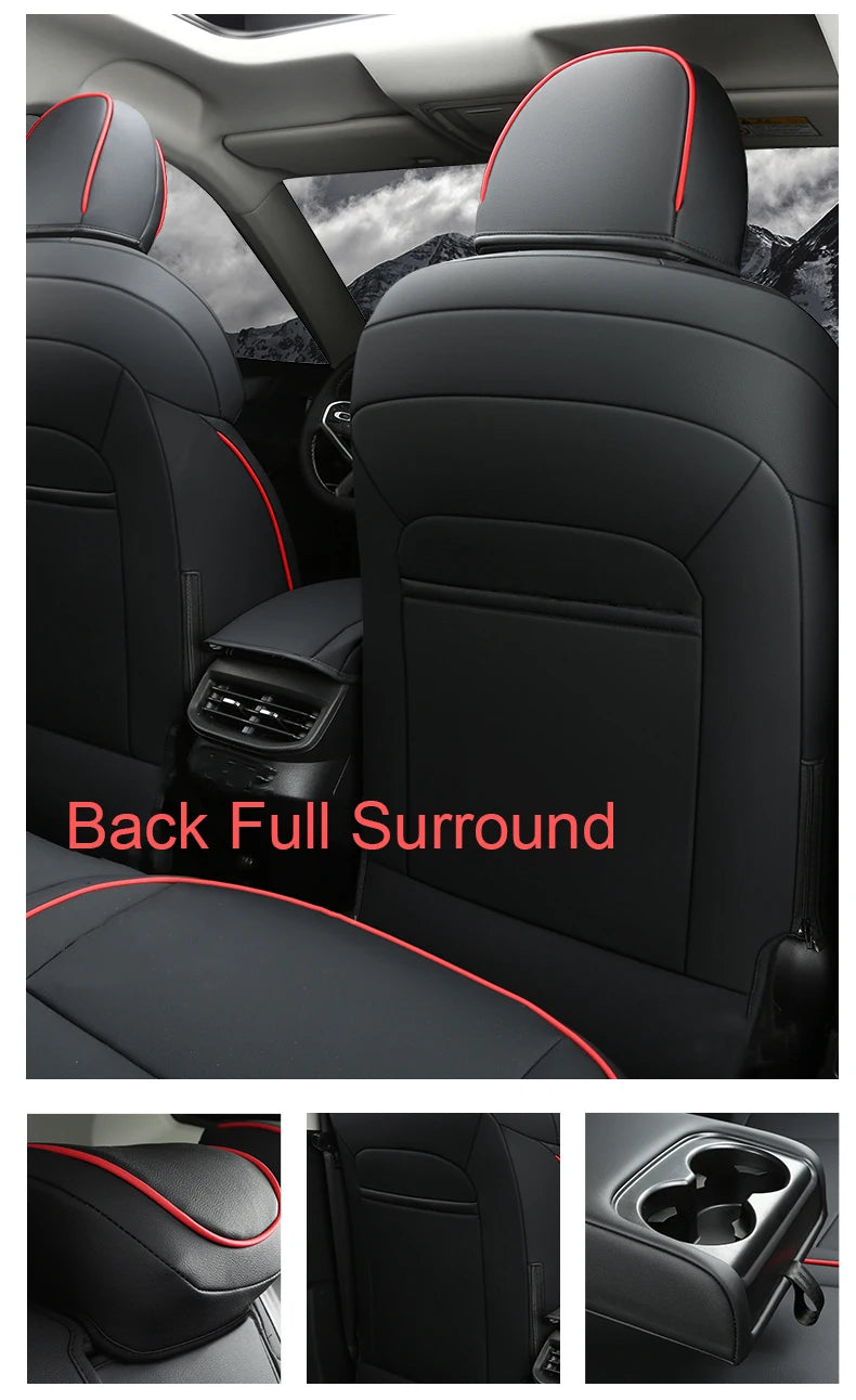 Custom Fit Leather Car Seat Covers Full Set for Haval Jolion