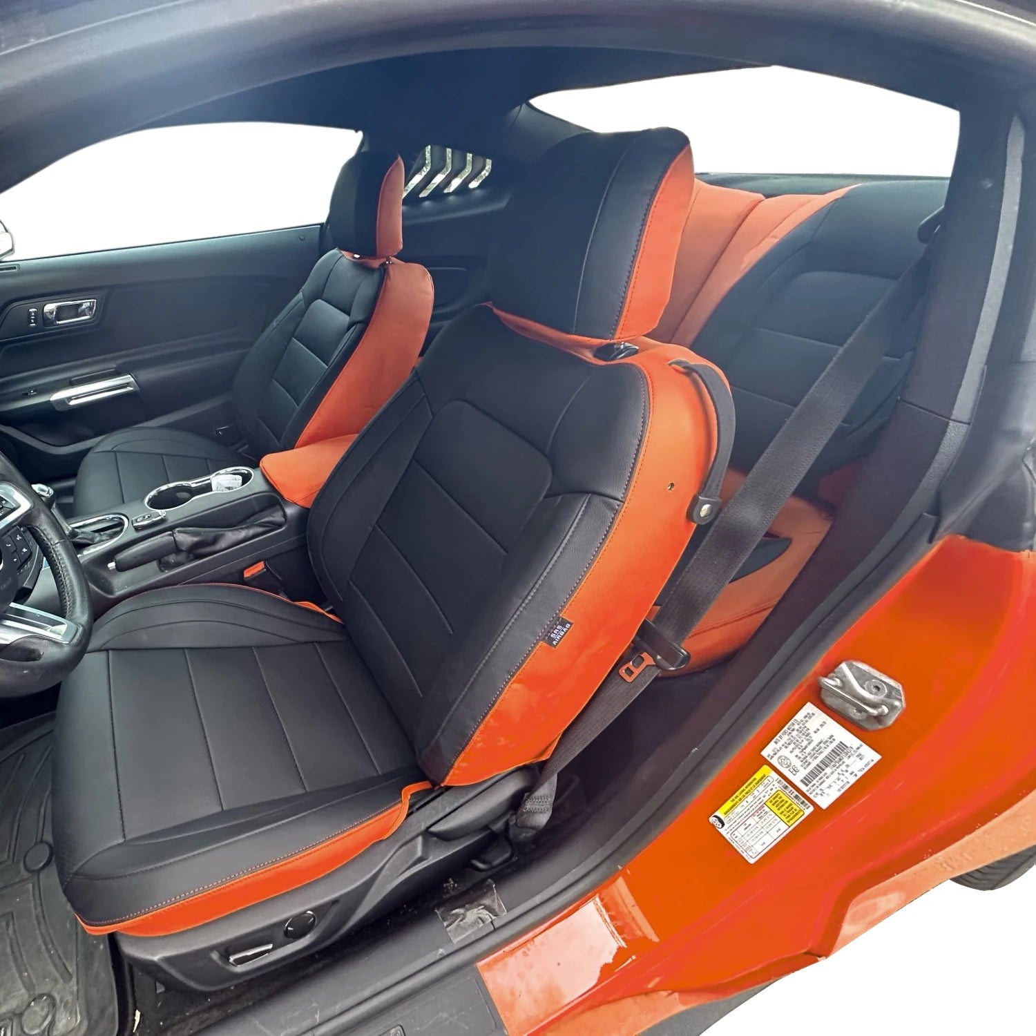 Custom Fit Leather Car Seat Covers for Ford Mustang Convertible