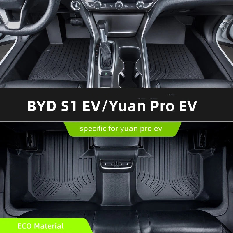 Custom Fit TPE Floor Mats for BYD 5-Seater Models (Left-Hand Drive)