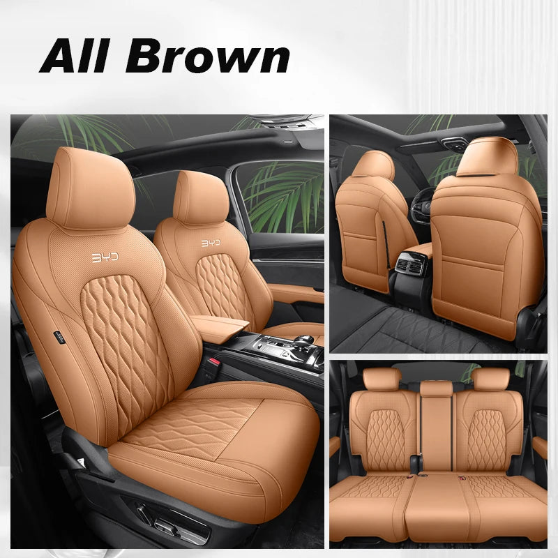 Custom Fit Leather Car Seat Covers for BYD Tang DM-i