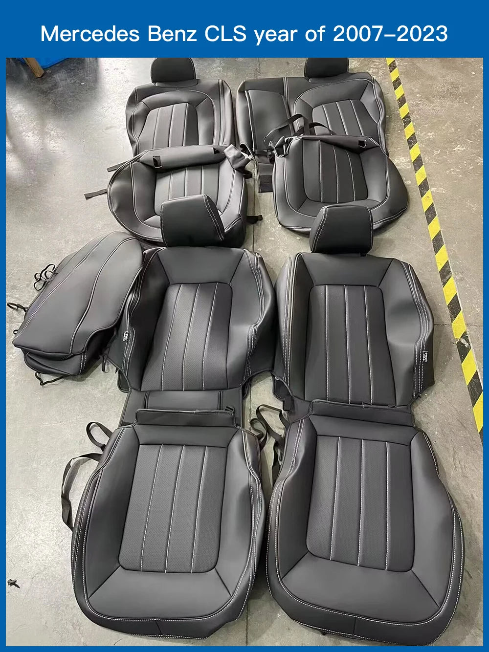 Custom Fit Leather Car Seat Covers for Mercedes-Benz W214