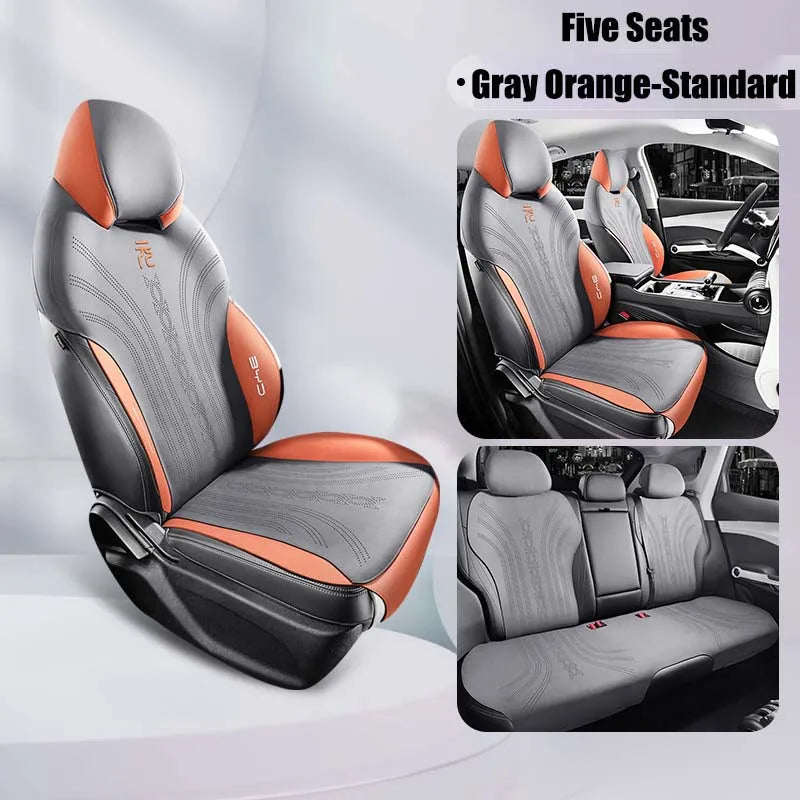 Custom Half-Cover Suede Leather Seat Cushion Pads for BYD Atto 3 / Yuan Plus