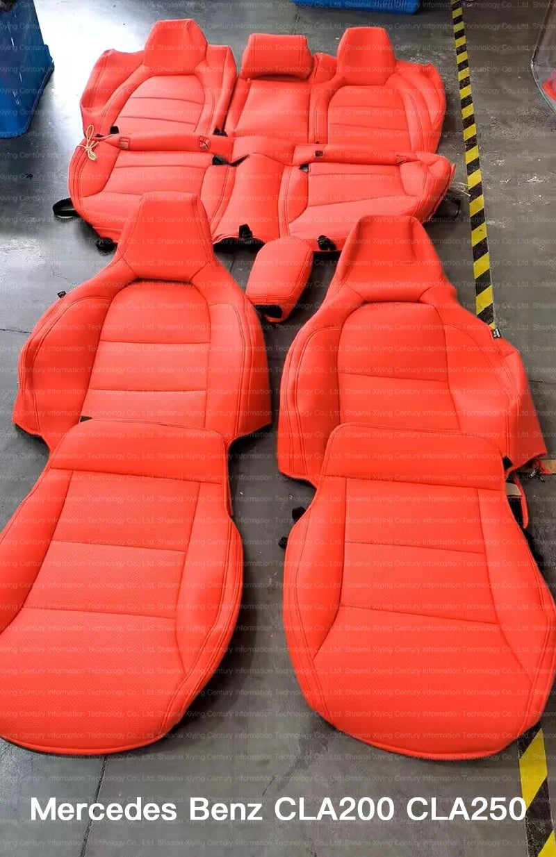 Custom Fit Leather Car Seat Covers for Mercedes-Benz W214