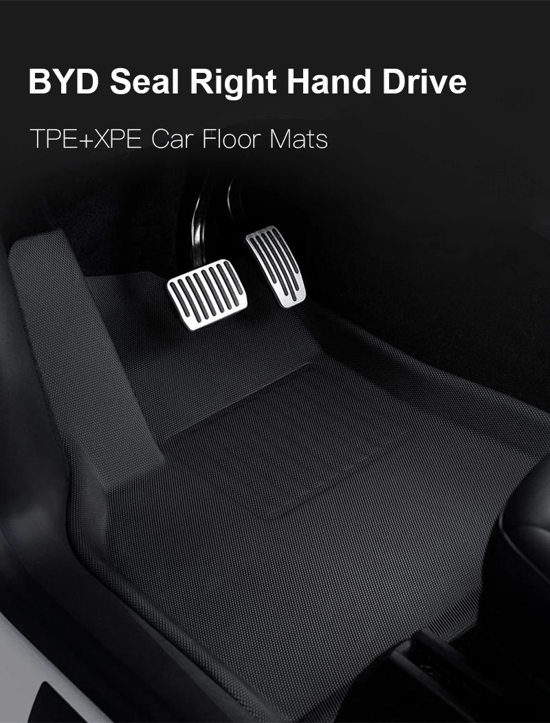 Custom XPE Floor Mats for BYD Seal (2023–2024, Right-Hand Drive)
