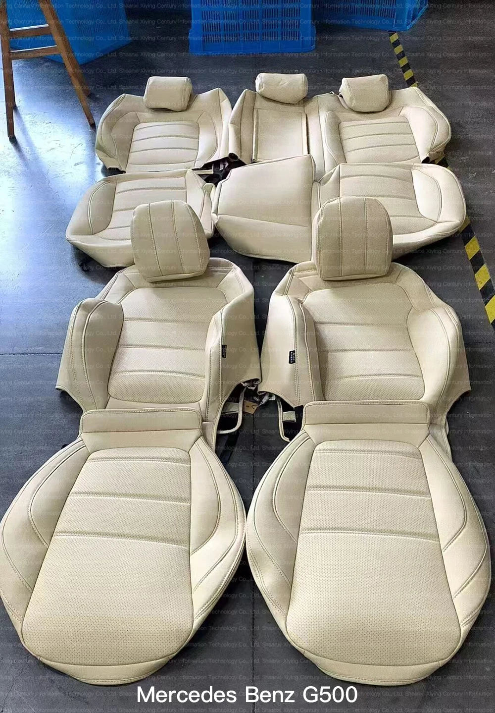 Custom Fit Leather Car Seat Covers for Mercedes-Benz W214