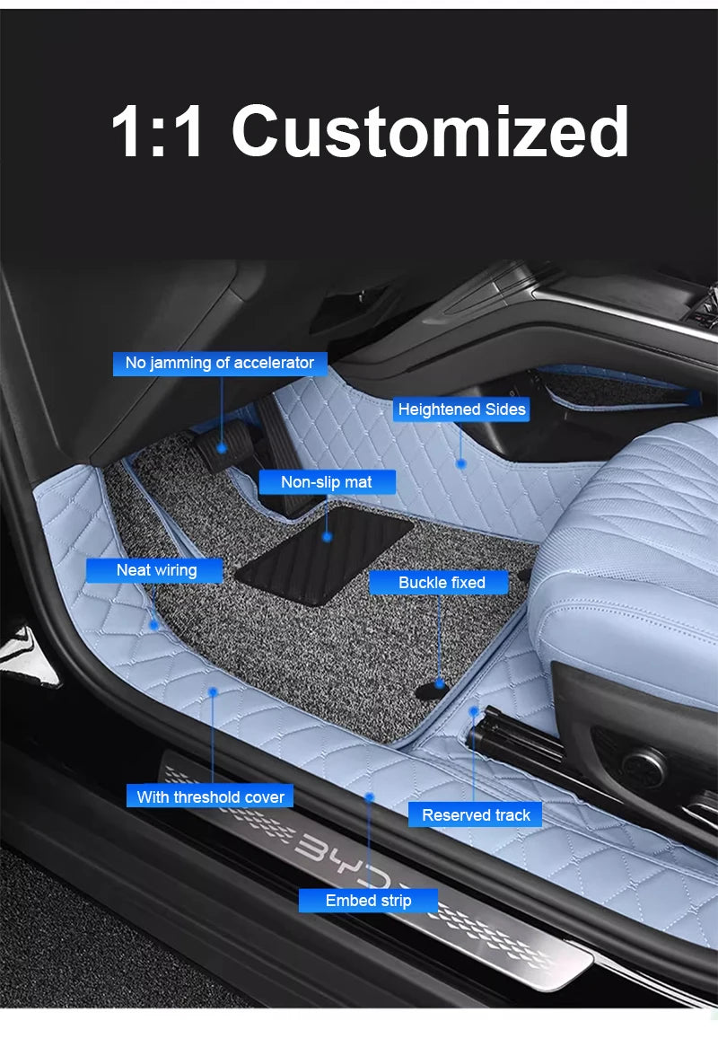 Custom Fit Floor Mats and Trunk Mat for BYD Seal DM-i / EV