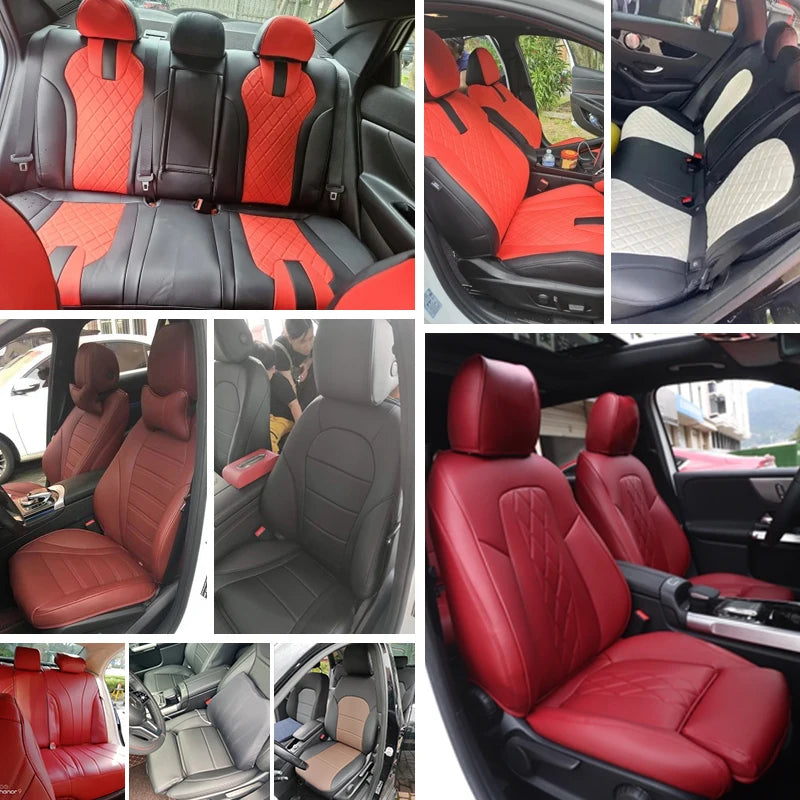 Custom Fit Leather Car Seat Covers for Mercedes-Benz C-Class W204