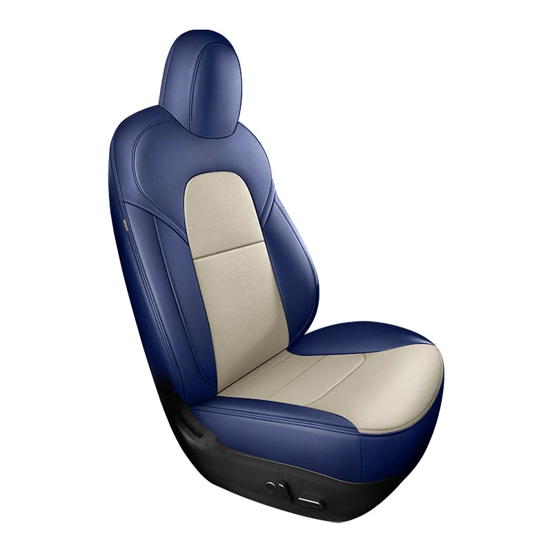 Custom Fit Leather Car Seat Covers for Tesla Model Y