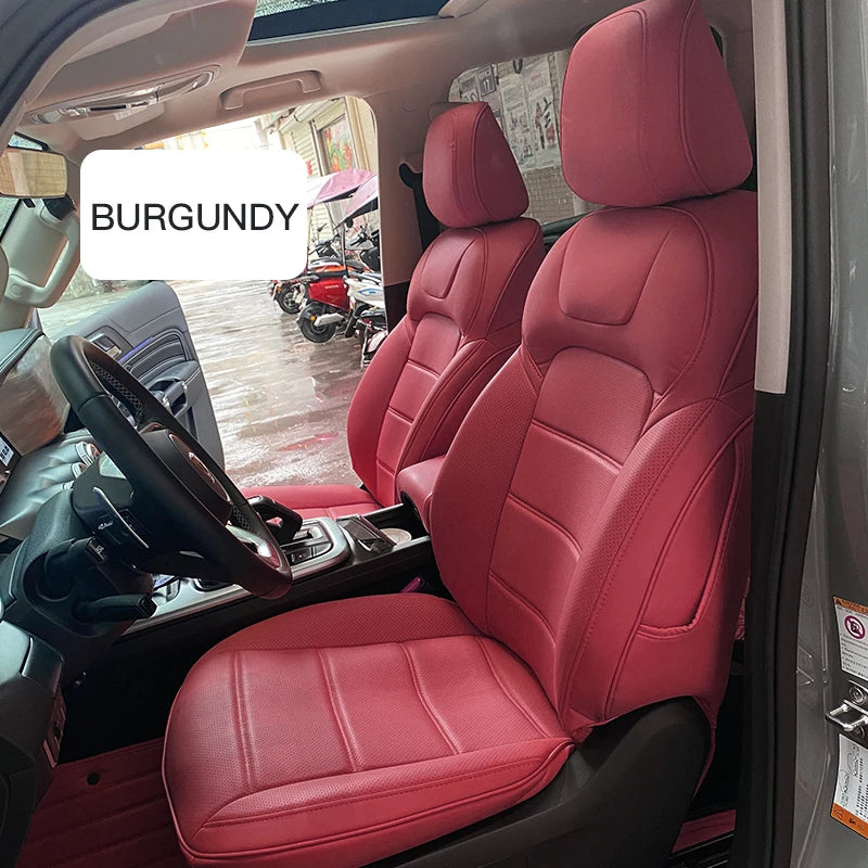 Custom Fit Leather Car Seat Covers for Tank 500 – 7-Seater