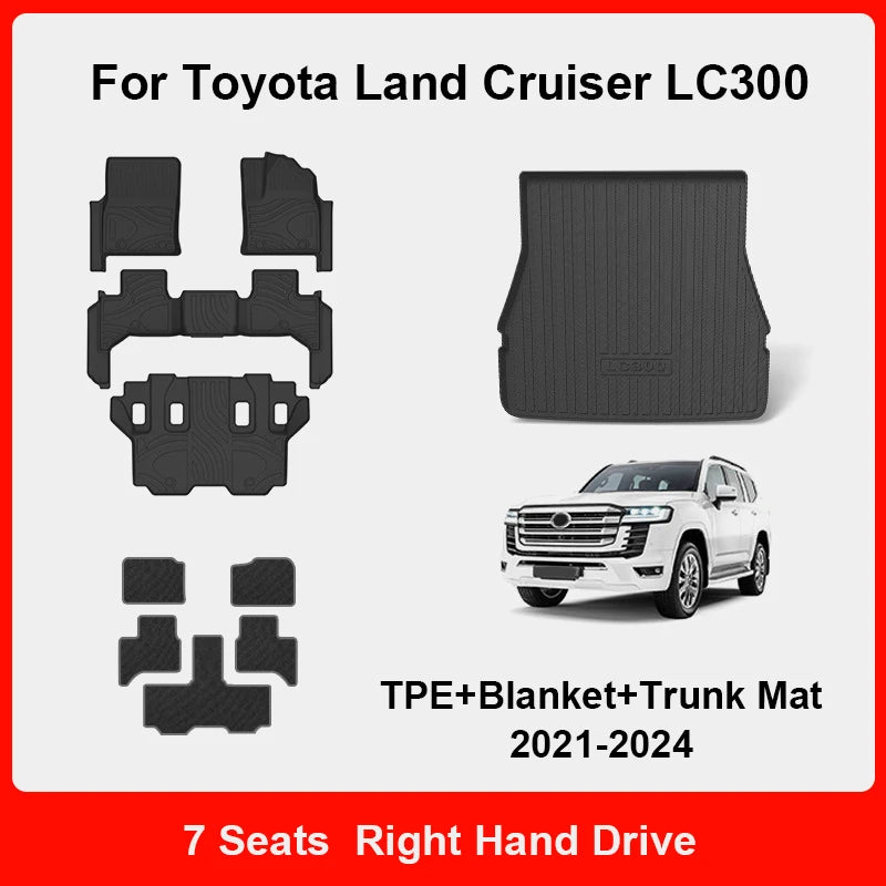 Custom Fit TPE Floor Mats for Toyota Land Cruiser LC300